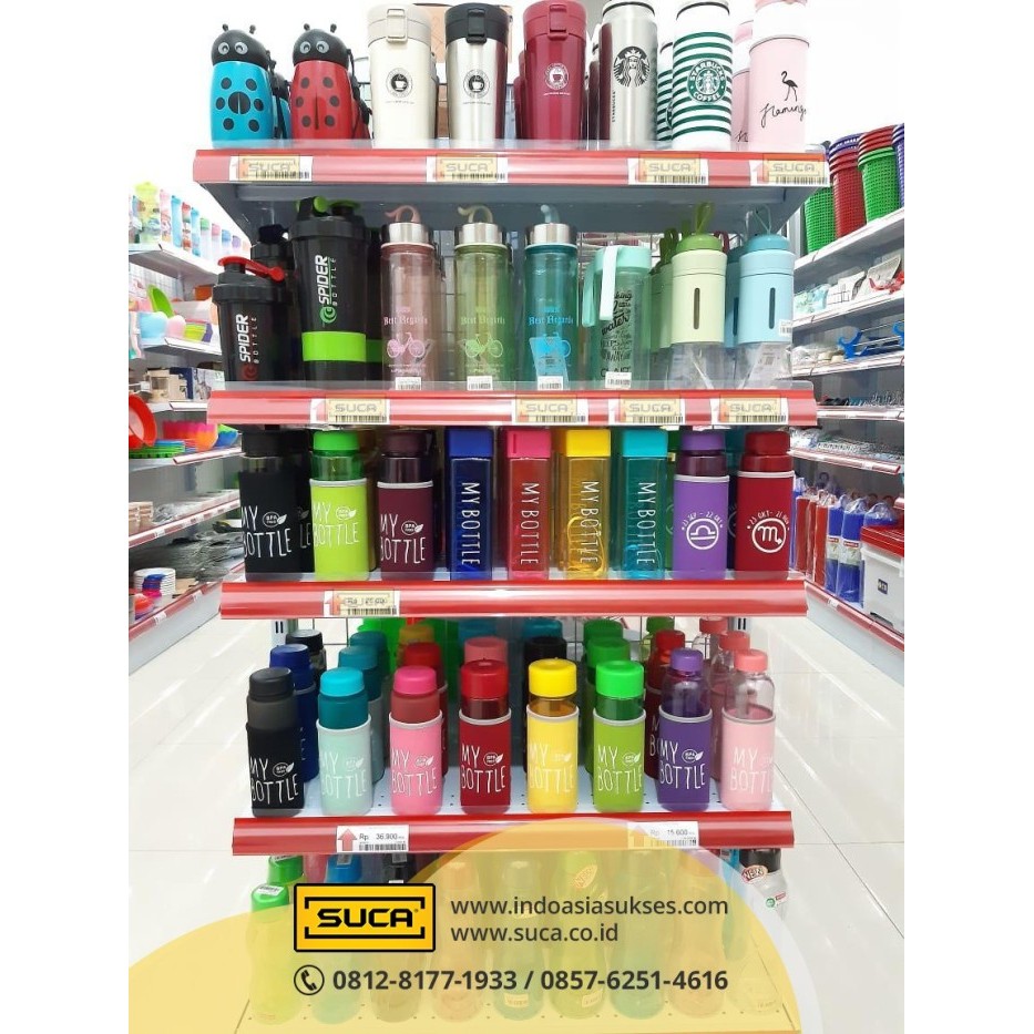 RAK GONDOLA / RAK MINIMARKET DUA SISI 1.5M X 90 X 35 X 8+2 SHELVING