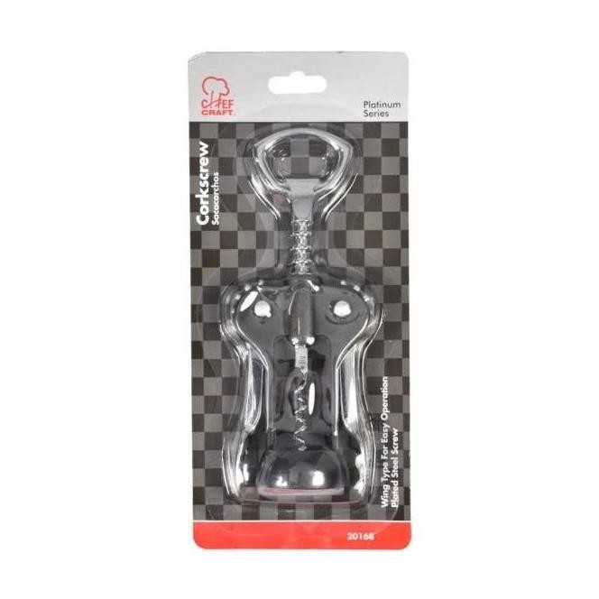 Alat Pembuka Sumbat Tutup Botol Gabus Chef Craft Corkscrew Wing Type Terbaru Original Dan Terpercaya