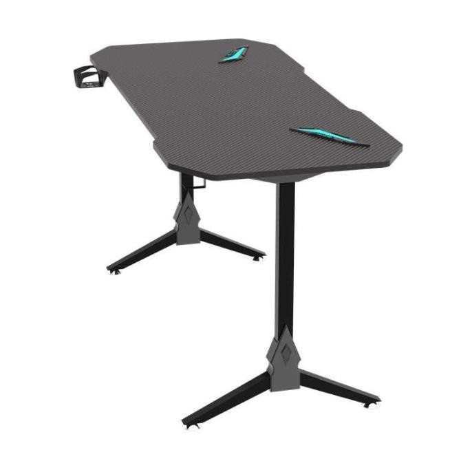 Meja Komputer Pc Desk Table Gaming Rgb Led Lights Headphone Holder Karyamudani