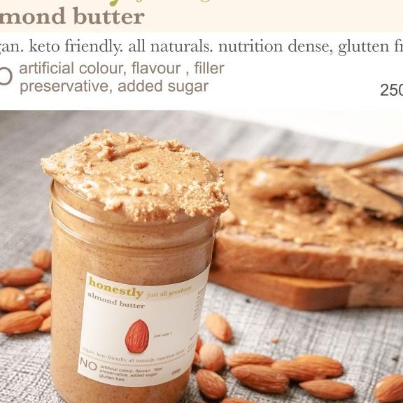 

Honetly Almond Butter Unweetened Vegan Eto Glutenfree Natural