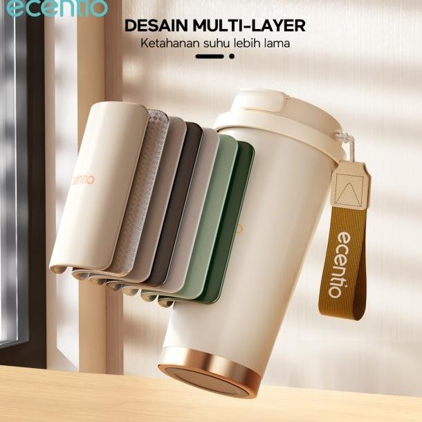 

Ecentio Tumbler Num Tahan Dingin 24 Jam Botol Tainle 316 Portable Tumblr 530Ml