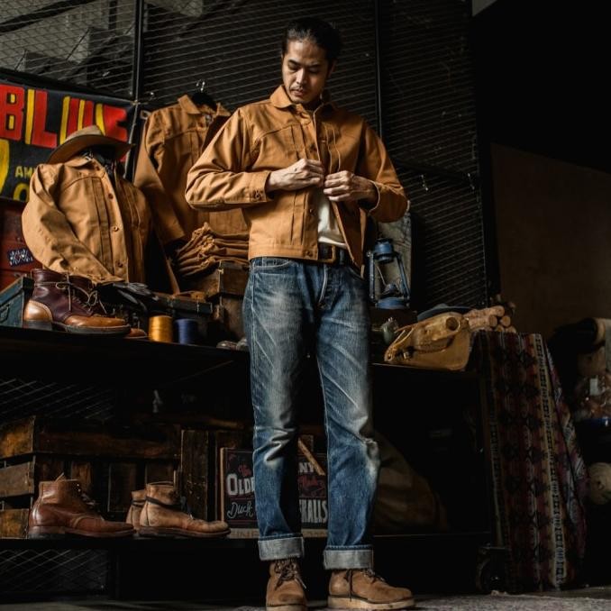 OLDBLUE WORK JACKET TYPE III - 15.5 OZ BROWN DUCK OKAYAMA STOK TERBATAS