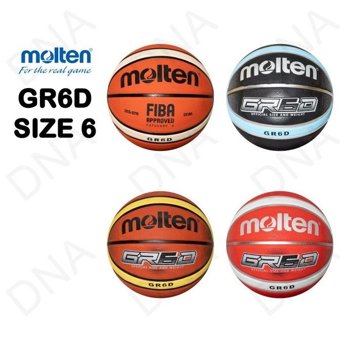 Bola Basket MOLTEN GR6 - Indoor/Outdoor (Size 6) - ORIGINAL