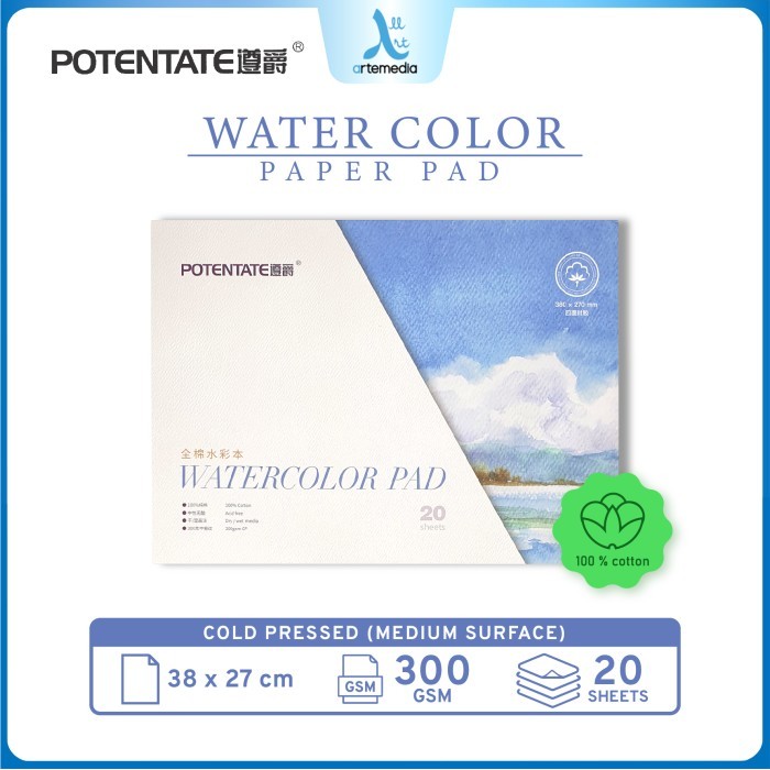 

HRG DISKON Kertas Cat Air Potentate Cotton A3 Watercolor Paper Pad