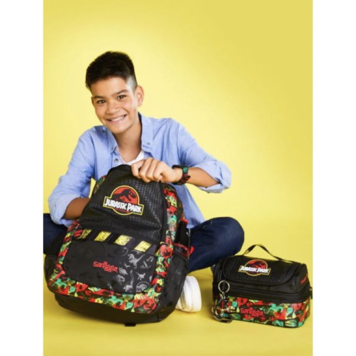 SMIGGLE JURASSIC PARK SERIES ransel/tas makan/troly/dompet