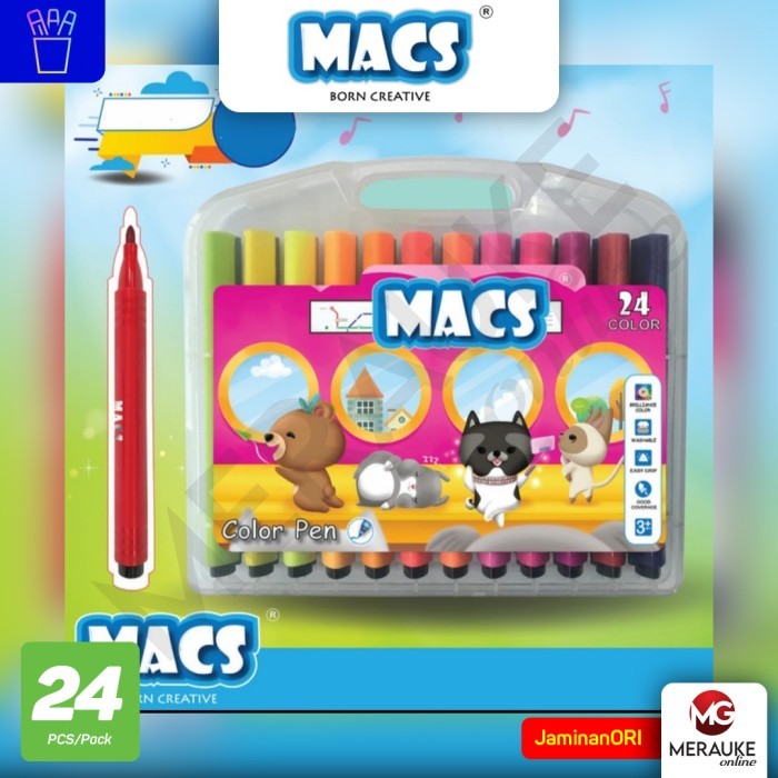 

MURAH MACS Color Pen Segitiga 24 Warna