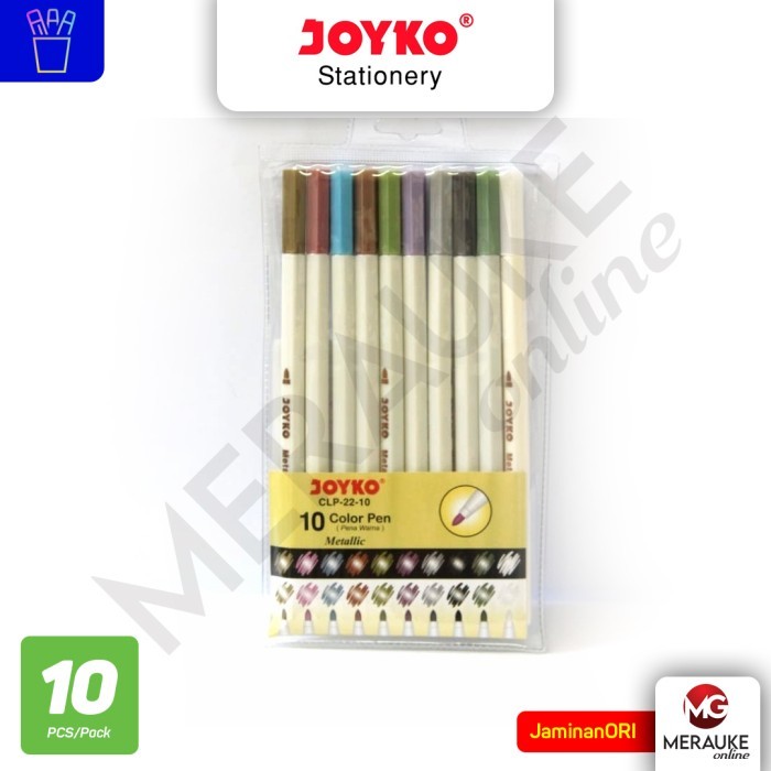 

MURAH Pulpen Warna JOYKO CLP-22-10 Metalik 10 warna