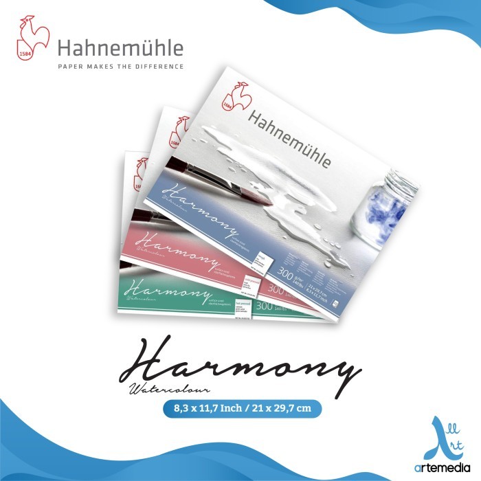 

TERMURAH Kertas Cat Air Hahnemuhle Harmony A4 Watercolor Paper Blocks