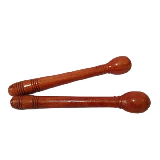 pukulan bedug 37cm pentungan stik bedug sepasang coklat natural