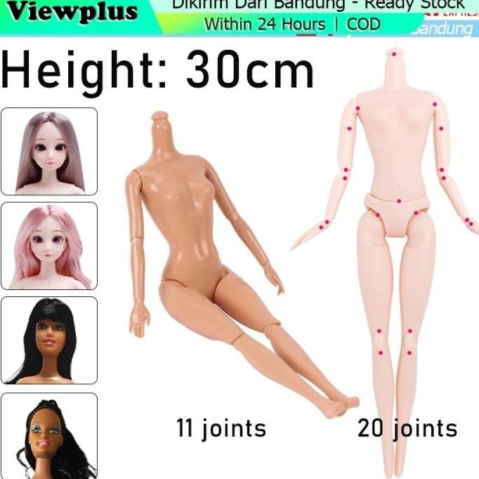 MAINAN BADAN BONEKA BARBIE PIVOTAL TEKUK TANGAN KAKI SENDI TEKUK RESTOCK