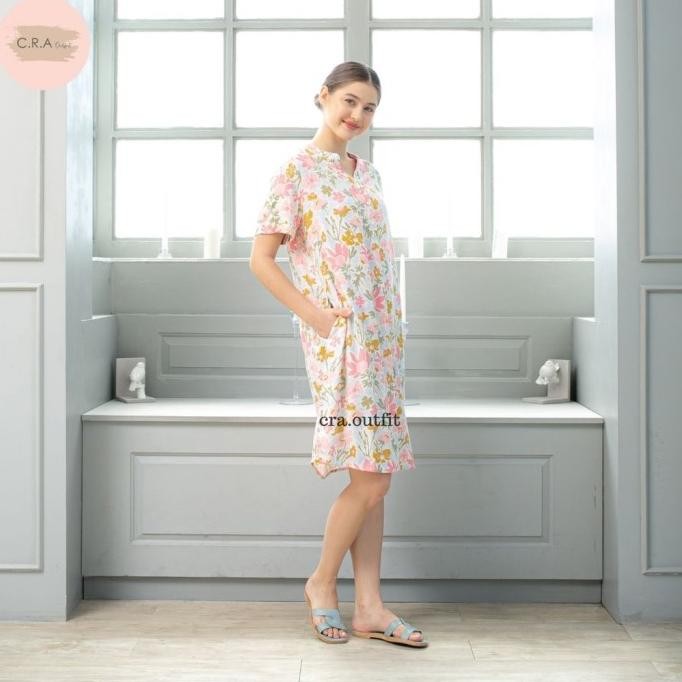 Grosir Cra Outfit - Dress Daster Rayon Premium Kekinian Busui Friendly - Mafaza Series - Faz4
