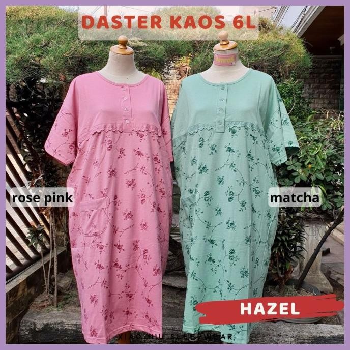 Murah Daster Kaos Jumbo 6L Ld 140 / Baju Tidur Wanita / Daster Wanita