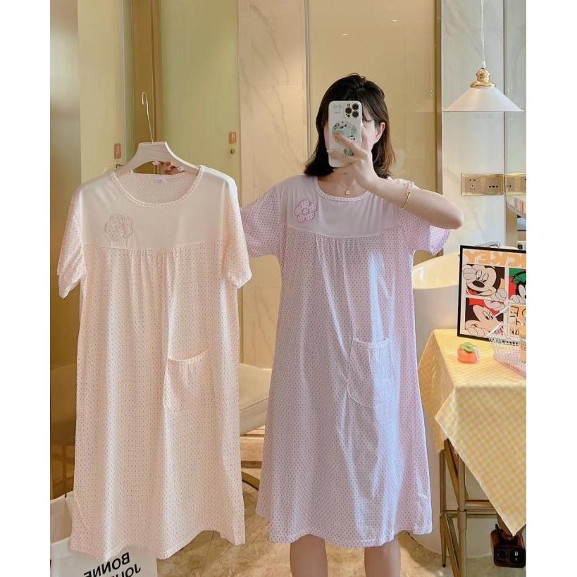 Grosir Baju Daster Wanita Tanpa Lengan Baju Tidur Lengan Pendek Remaja Cewek