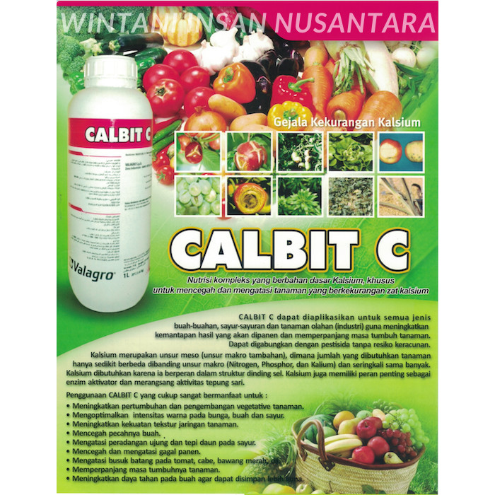 Pupuk Organik Cair Valagro CALBIT C Microelement isi 10 Liter - PUPUK CALSIUM COMPLEX / KALSIUM