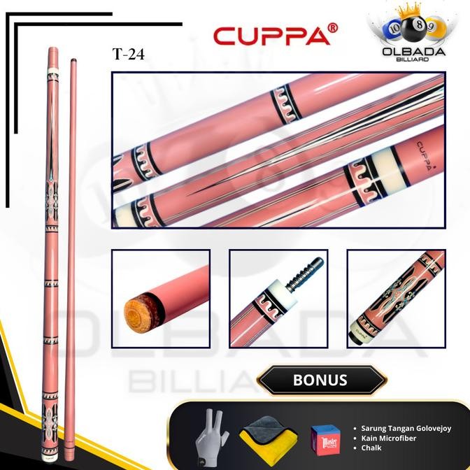 N Cuppa Pink Carbon Cue Billiard