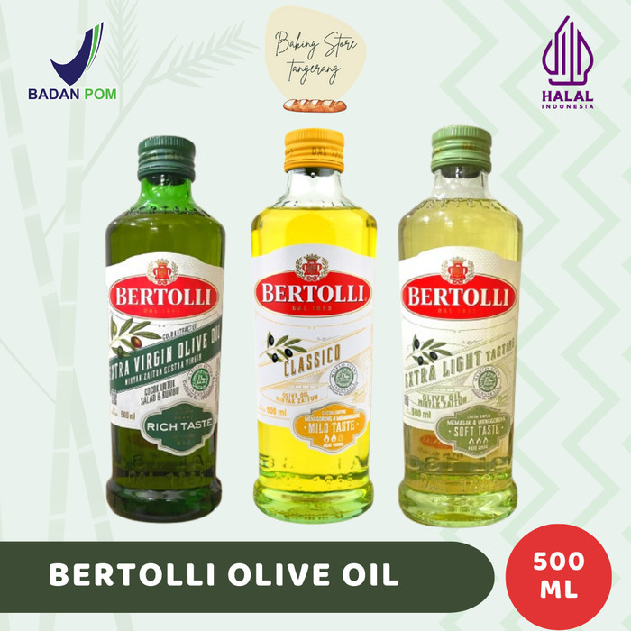 

Bertolli Olive Oil 500 Ml Extra Virgin / Extra Light Minyak Zaitun Lemak Tambahan Mpasi