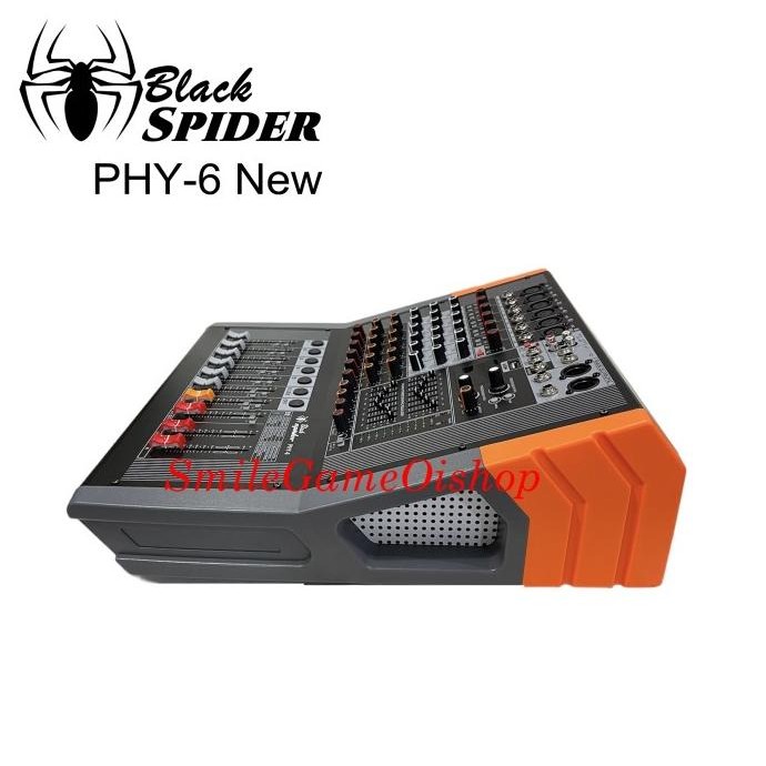 Promo Power Mixer Audio Black Spider Phy6 Original