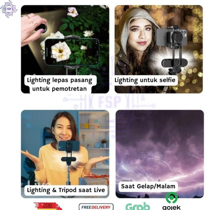 Gimbal Stabilizer Hp Camera Handheld Selfie For Vlog Smartphone Original Dan Terpercaya