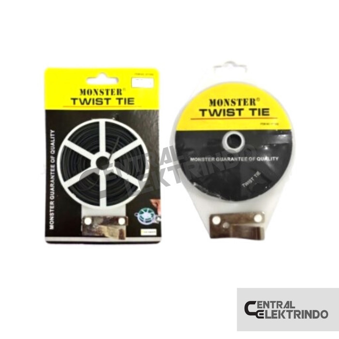 

Kabel Twist Tie / Magic Twister / Pengikat Kabel 50M - Hitam 50 Meter