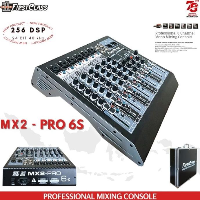 Sale Professional Audio Mixer Firstclass Mx2 Pro 6 S Mixer Fc 6 Channel Mx 2 Pro 6S 6Ch 6 Channel