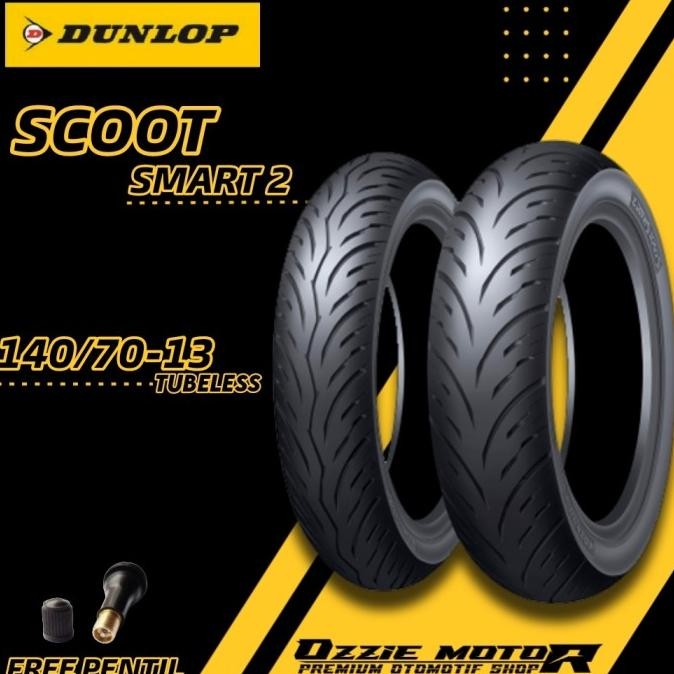 BAN DUNLOP SCOOT SMART 2 RING 13 BAN MATIC TUBELESS BAN NMAX ADV