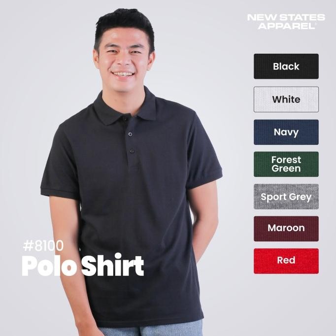 New States Apparel Premium Cotton Polo Shirt 8100