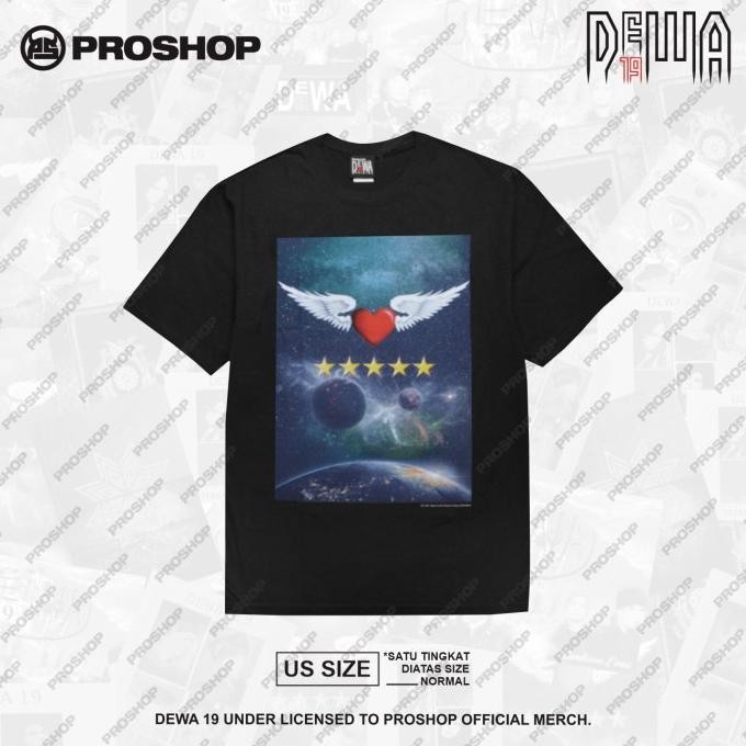Proshop | Dewa 19 Angel Dewa19 Tshirt | Kaos Pria Kaos Distro | Hitam