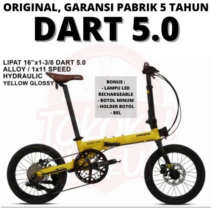 PACIFIC DART 5.0 16" 11 SPEED FOLDING BIKE SEPEDA LIPAT SELI 16 INCH JS88