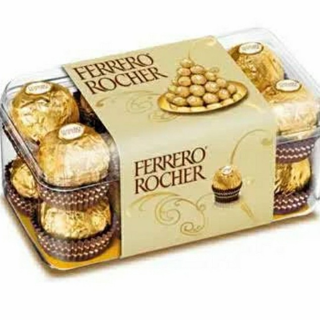 

coklat ferrero rocher isi T16 200 grm