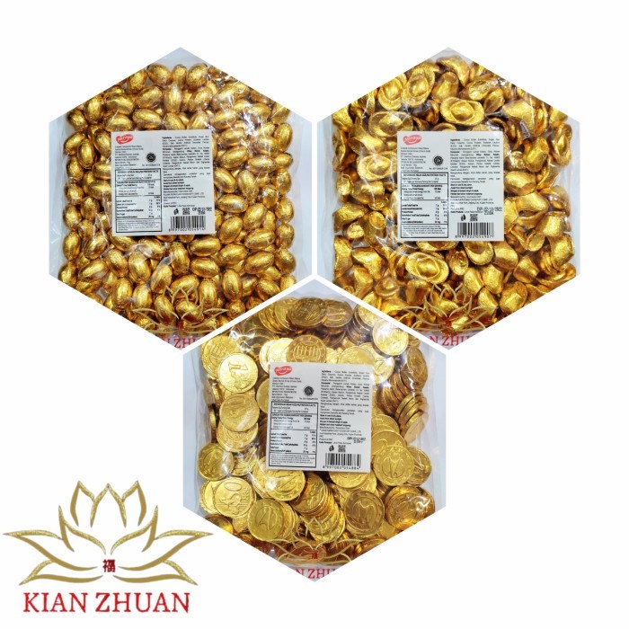 

Naraya Golden Chocolate Coin 1kg / Coklat Yenpao / Coklat Berbentuk