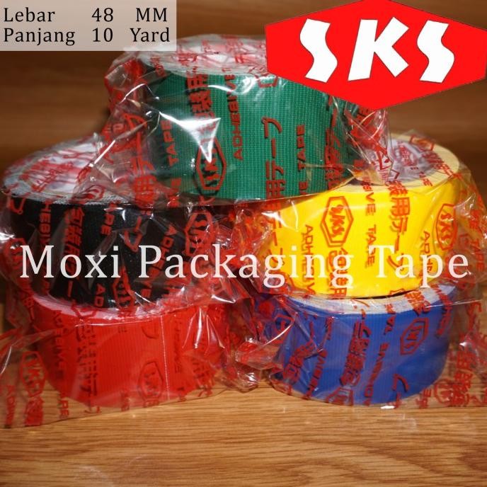 

LAKBAN KAIN / CLOTH TAPE WARNA 2 INCH DUS ASLI