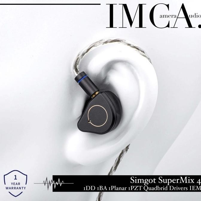 Promo Simgot Supermix 4 / Supermix4 1Dd 1Ba 1Planar 1Pzt Quadbrid Iem In Ear Monitor