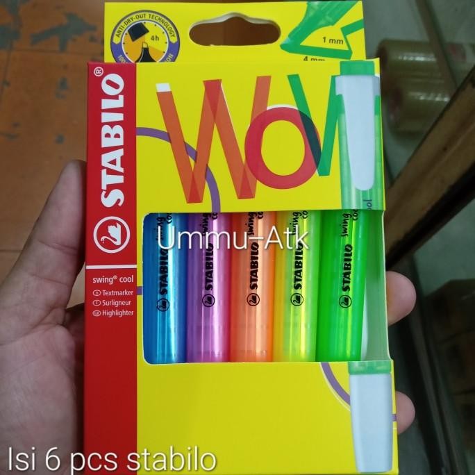 

Stabilo swing cool 6 warna