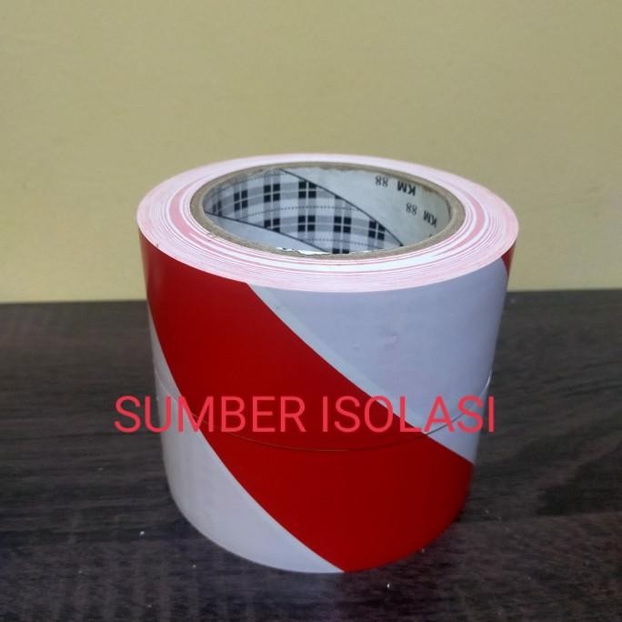

LAKBAN GARIS LANTAI BARRICADE TAPE FLOOR MARKING TAPE VINIL TAPE 75MM ASLI