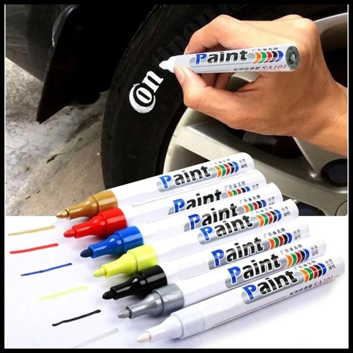 

Spidol Ban Motor Dan Mobil Toyo Karet Car Tyre Paint Marker Permanent