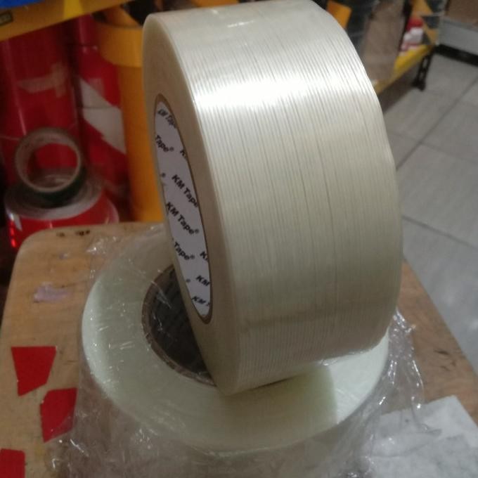 

LAKBAN SERAT FILAMENT - LAKBAN PENGIKAT BAJA 5 CM X 50 METER ASLI