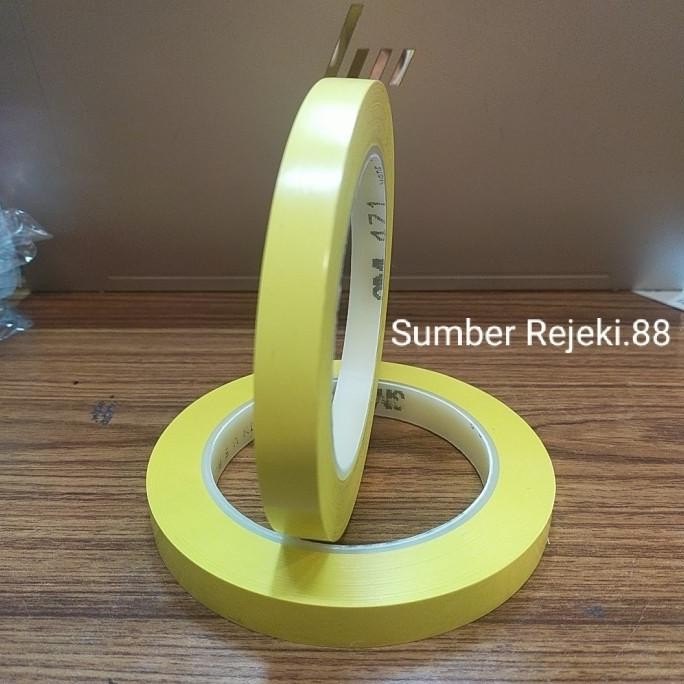 

MARKING TAPE 3M 471 LANTAI LAKBAN GARIS 12MMX33M FLOOR ISOLASI KUNING ASLI