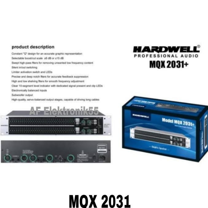 Grosir Equalizer Hardwell Mqx 2031 + Input Subwofer Original