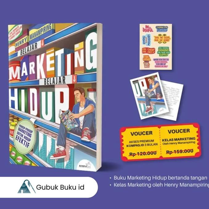 

New (GRAMEDIA) Buku Belajar Marketing, Belajar Hidup - Henry Manampiring - Bertanda Tangan