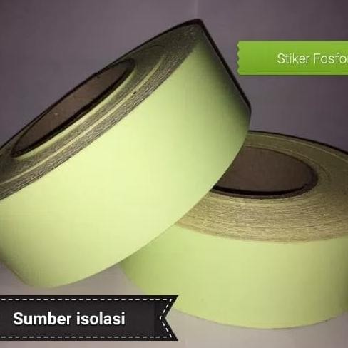 

STIKER GLOW IN THE DARK FOSFOR LAKBAN NYALAH SCOTLET UKURAN 48MMX45M ASLI