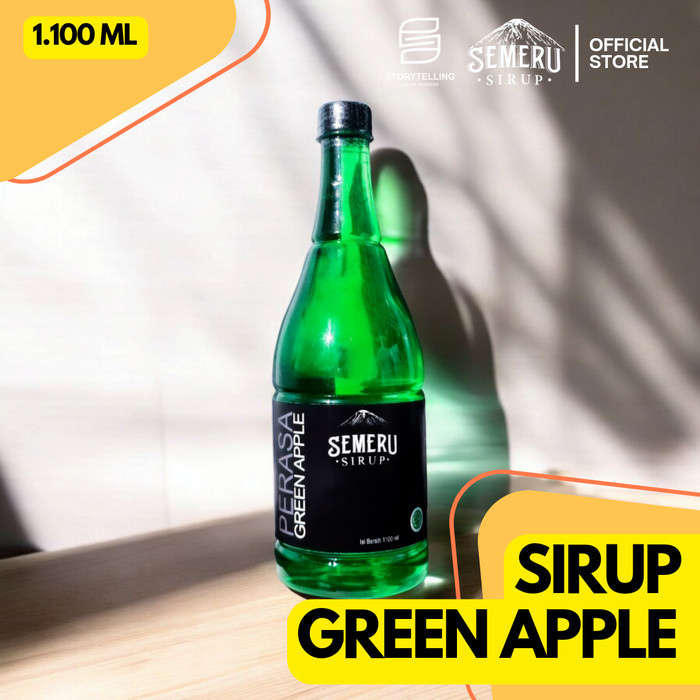 

GREEN APPLE 1.100 ML++ / SEMERU SIRUP / 1.1 LITER ++