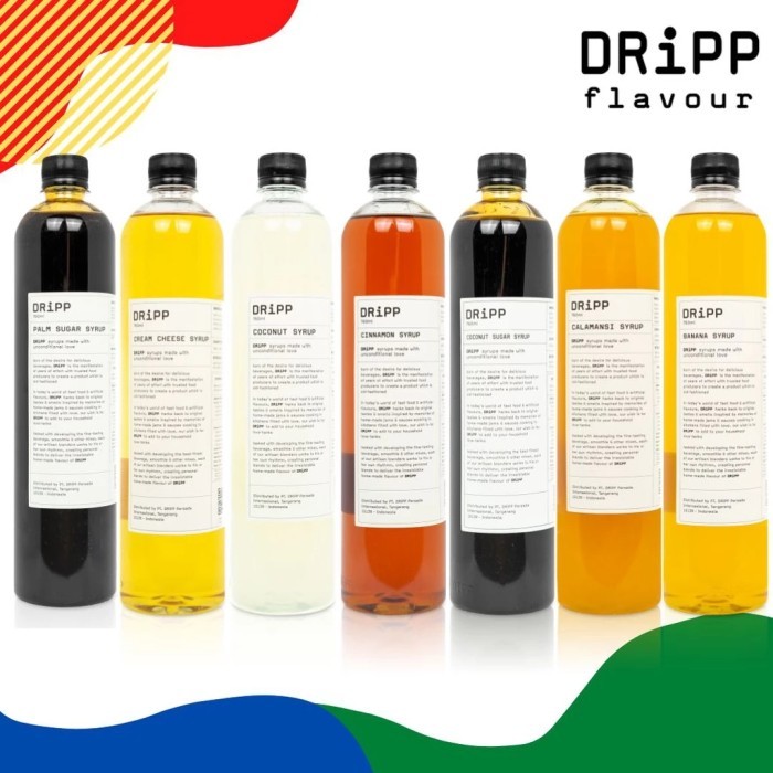 

DRIPP SYRUP ALL VARIANT / Sirup Vanilla,Caramel,Lychee,Frambozen