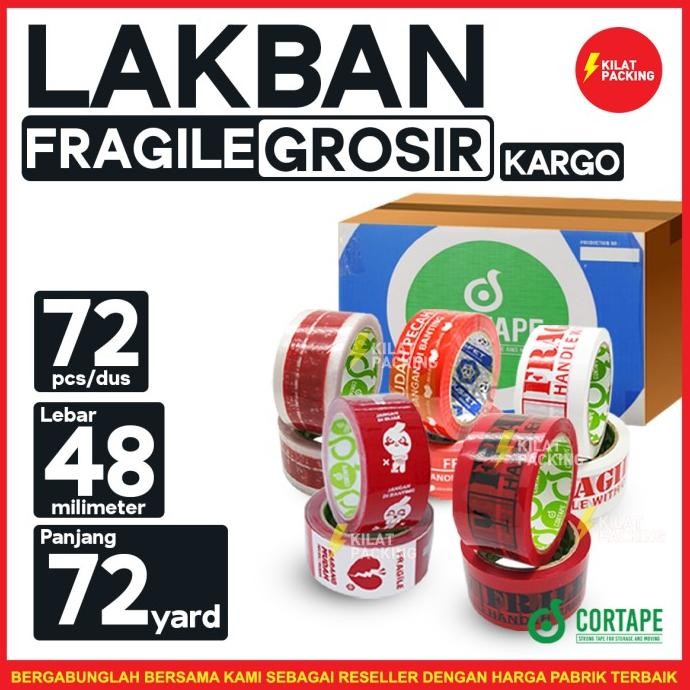 

LAKBAN FRAGILE RUSFET 48 MM X 90 YARD 1 DUS ASLI