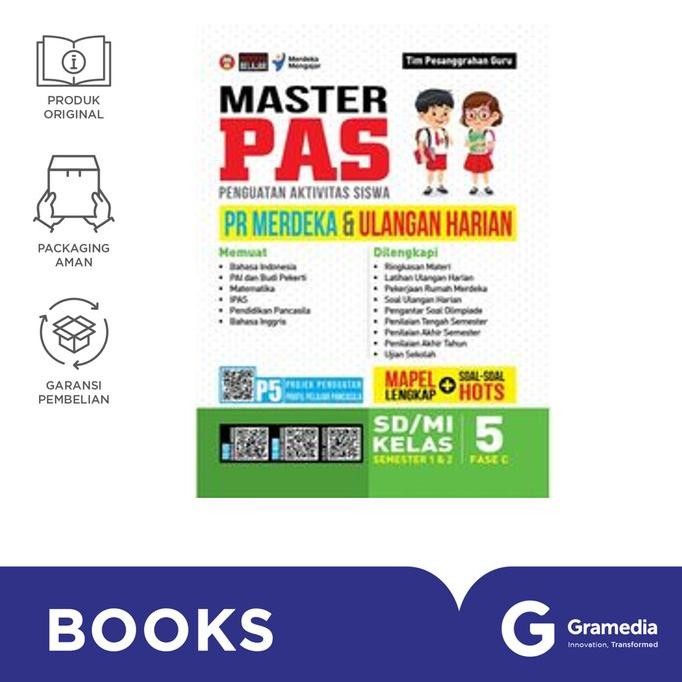 

New Gramedia Buku Sd/Mi Kls.5 Fase C Master Pas : Kur.Merdeka