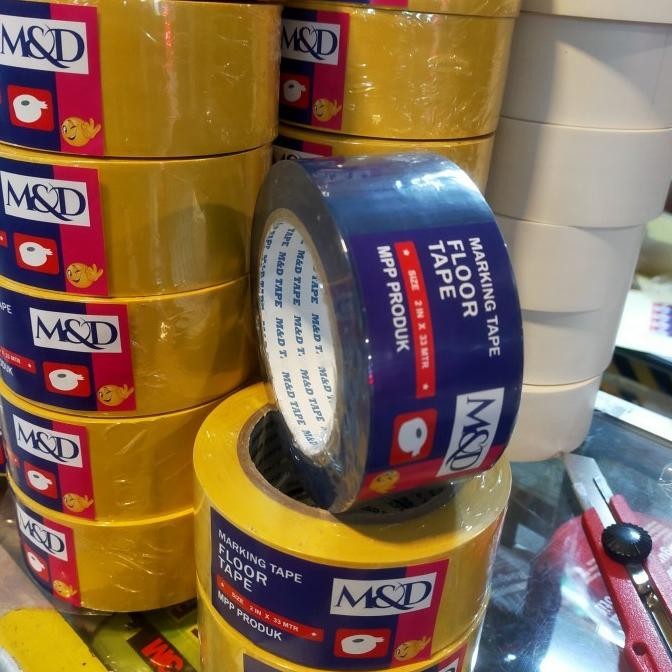 

FLOOR MARKING TAPE - LAKBAN GARIS LANTAI ISOLASI LAPANGAN FUTSAL 5CM ASLI
