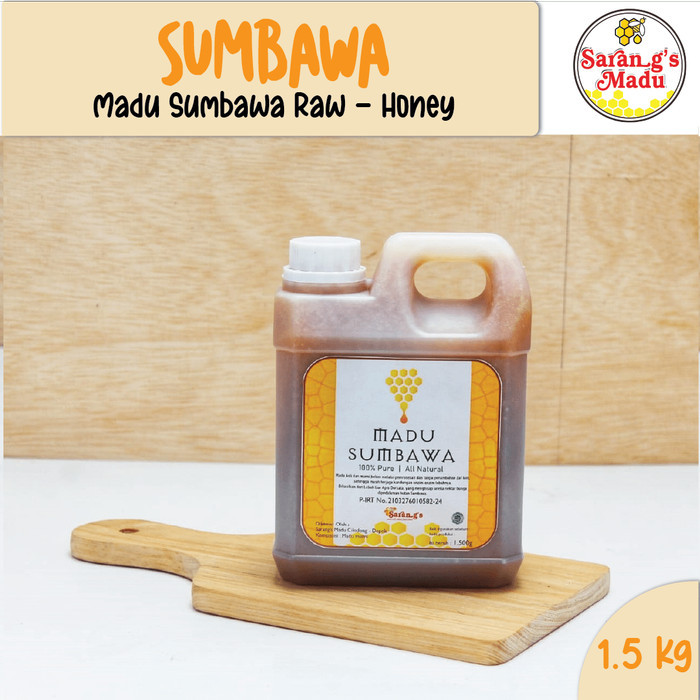 

MADU SUMBAWA ASLI 1500g, madu murni, Raw honey