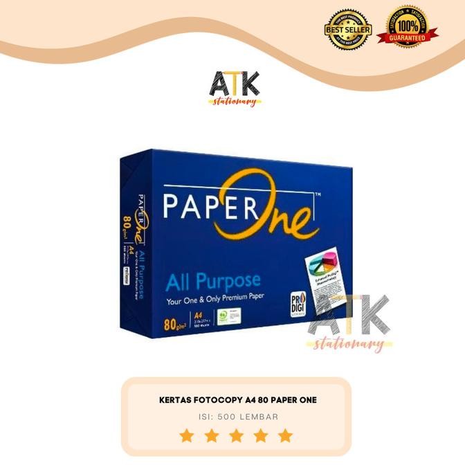 

Kertas Fotocopy A4 80 Gram Paper One Atk