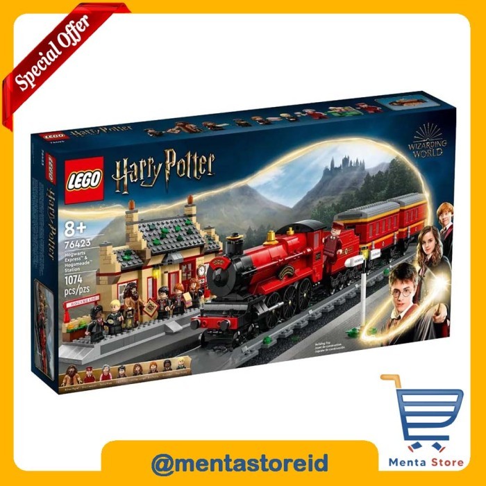TERMURAH LEGO Harry Potter 76423 Hogwarts Express Train Set with Hogsmeade St