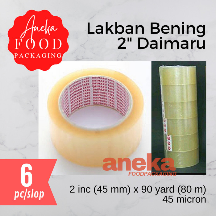 

Lem Lakban Bening 2" Daimaru (Isi 6Pcs)