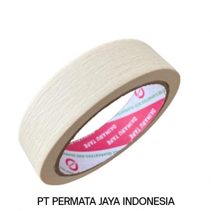 

Lakban Masking Tape / Lakban Kertas / Daimaru 1 Inch / 1 Dus